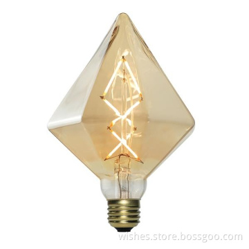 Diamond decorative led filament bulb